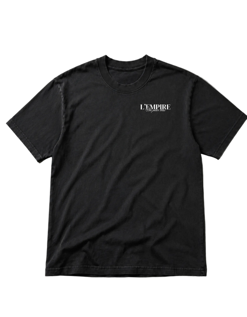Club Tee — 260 gsm heavyweight cotton, relaxed oversized fit, dropped shoulder, screen-printed branding | L'EMPIRE Amsterdam