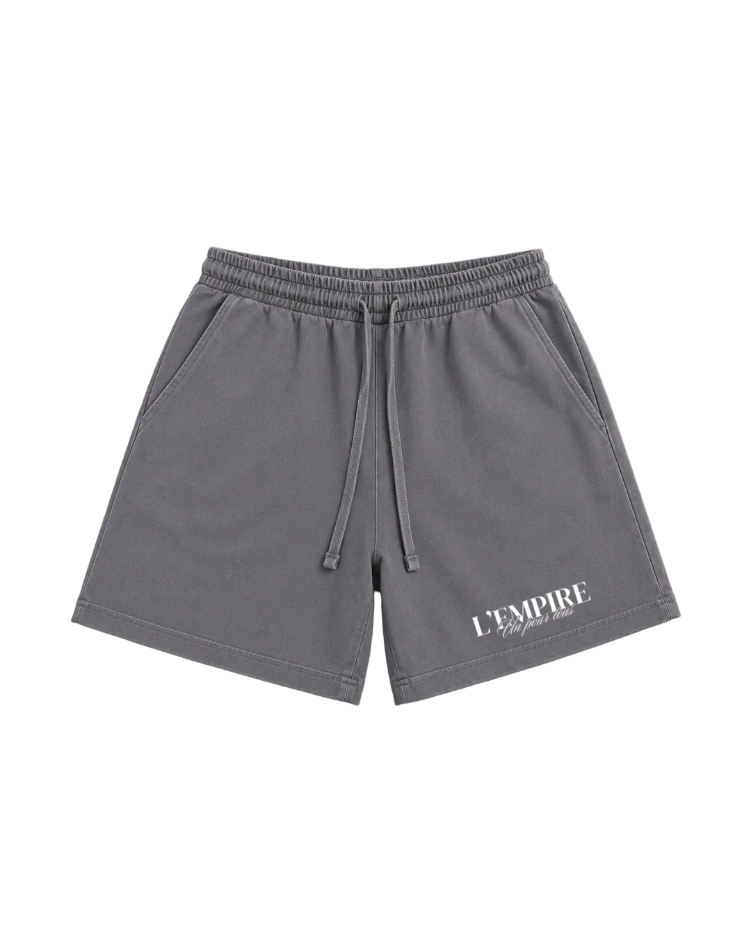 Club Shorts — 320 gsm heavyweight cotton, relaxed fit, screen-printed L'EMPIRE branding | L'EMPIRE Amsterdam