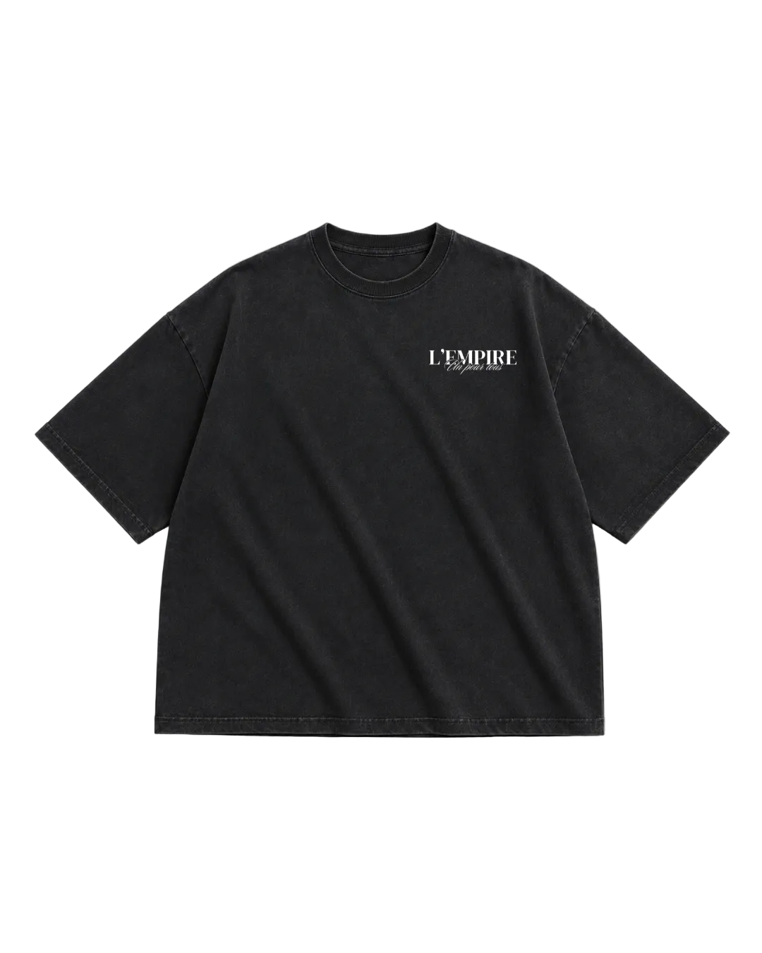 Club Summer Set Black — model wearing matching tee and shorts | L'EMPIRE Amsterdam