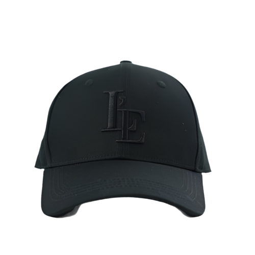 Alpha Crown Cap Blackout — flat embroidered L'EMPIRE logo, clean silhouette, all black | L'EMPIRE Amsterdam