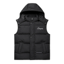 L'EMPIRE Bodywarmer Grey — embroidered branding, no-collar design, lightweight insulation | L'EMPIRE Amsterdam