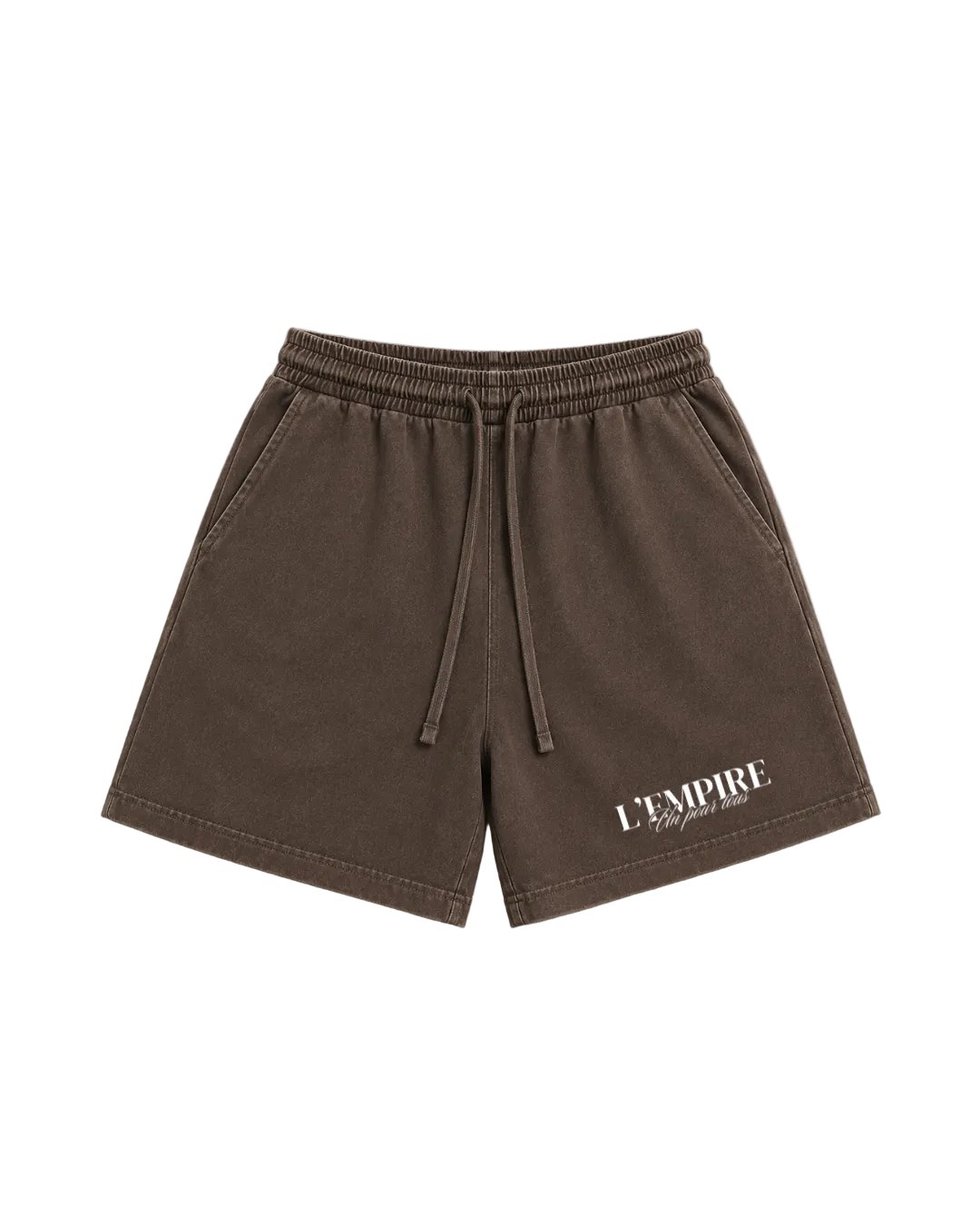 L'E Sport Short Holographic — 100% polyester, holographic L'E logo, Green and Black | L'EMPIRE Amsterdam