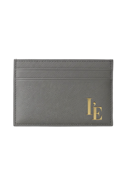 Legacy Essentials Cardholder — slim PU Saffiano leather wallet, 5 card slots, Green Black Grey | L'EMPIRE Amsterdam