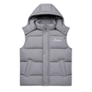 L'EMPIRE Bodywarmer Black — embroidered branding, no-collar design, lightweight insulation | L'EMPIRE Amsterdam