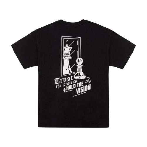 Trust The Process Tee — 230 gsm heavyweight oversized t-shirt, boxy fit, screen-printed back graphic | L'EMPIRE Amsterdam