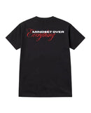Mindset Over Everything Tee — 320 gsm heavyweight cotton, screen-printed back graphic, relaxed oversized fit | L'EMPIRE Amsterdam