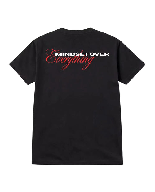 Mindset Over Everything Tee — 320 gsm heavyweight cotton, screen-printed back graphic, relaxed oversized fit | L'EMPIRE Amsterdam